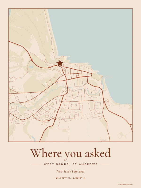 Example map print: Where you asked