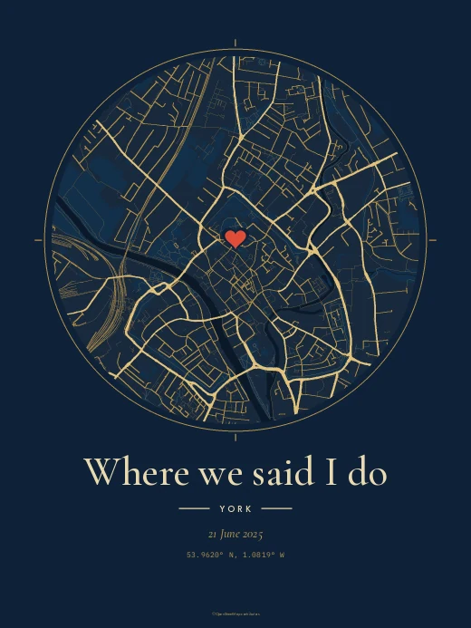 Example Our Story set print